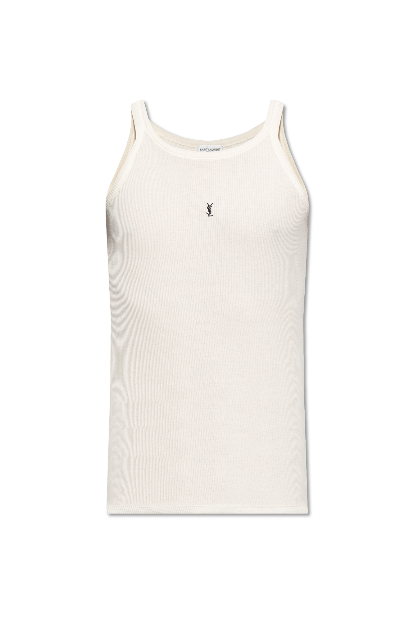 Cream Sleeveless T-shirt Saint Laurent - Vitkac AS